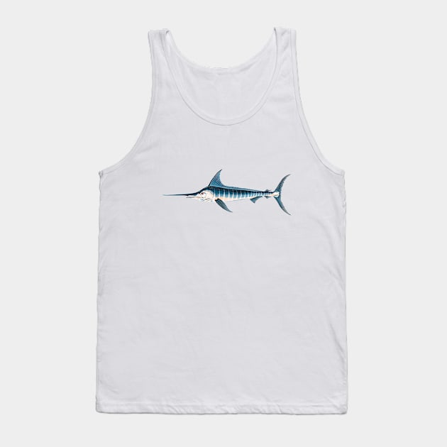 Stripped Marlin Tank Top by ArtDary